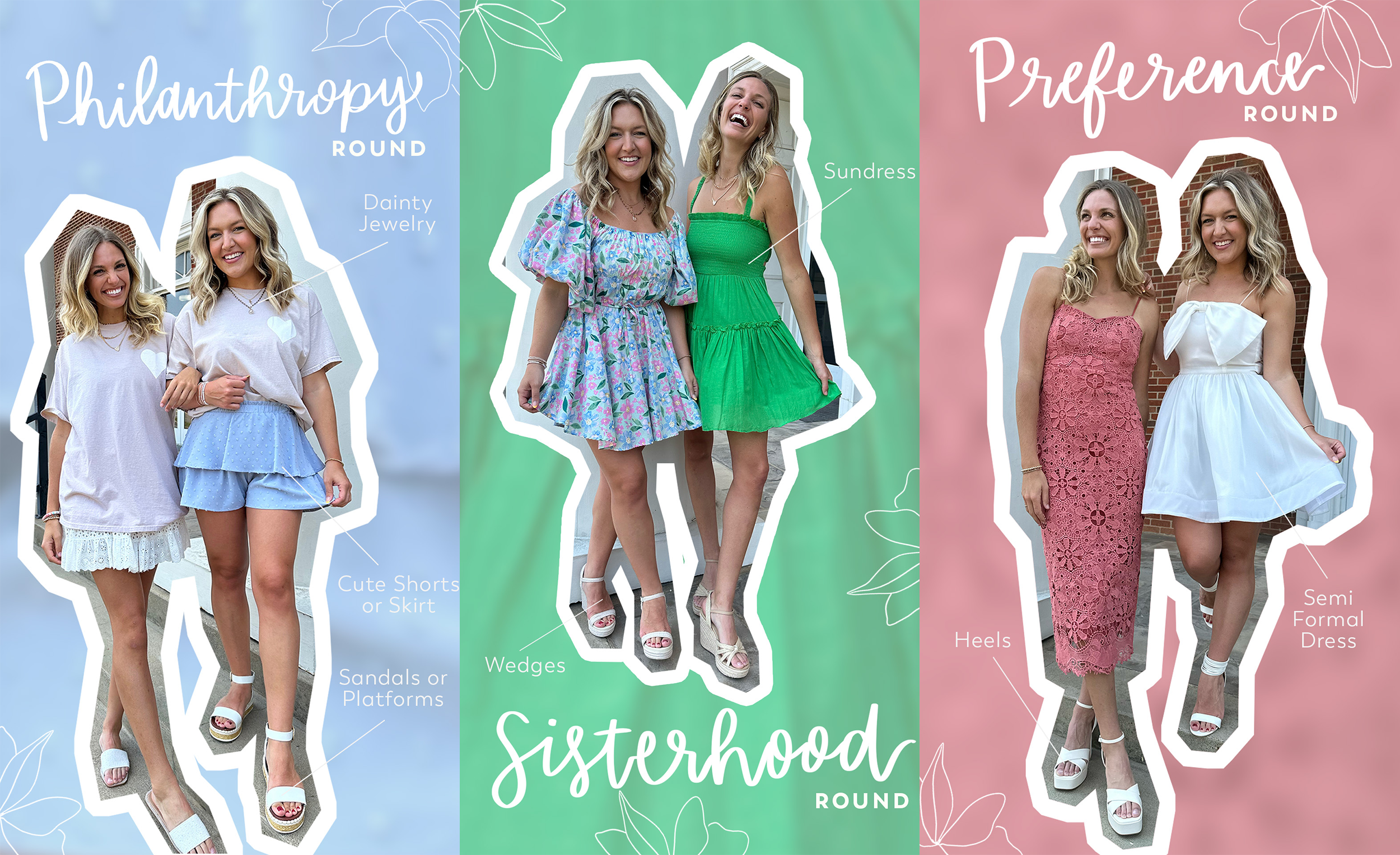 Our Sorority Rush Outfit Guide - TULLABEE
